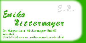 eniko mittermayer business card