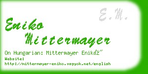 eniko mittermayer business card